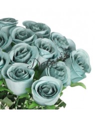 SZTUCZNE KWIATY ROŚLINY RÓŻA RÓŻE BUKIET GĘSTY XXL