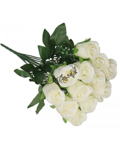 SZTUCZNE KWIATY ROŚLINY RÓŻA RÓŻE BUKIET GĘSTY XXL