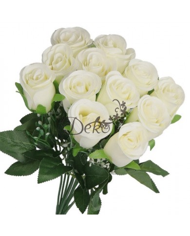 SZTUCZNE KWIATY ROŚLINY RÓŻA RÓŻE BUKIET GĘSTY XXL