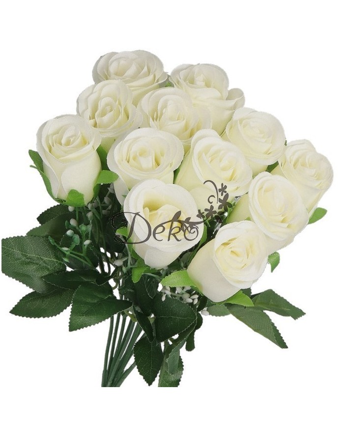 SZTUCZNE KWIATY ROŚLINY RÓŻA RÓŻE BUKIET GĘSTY XXL