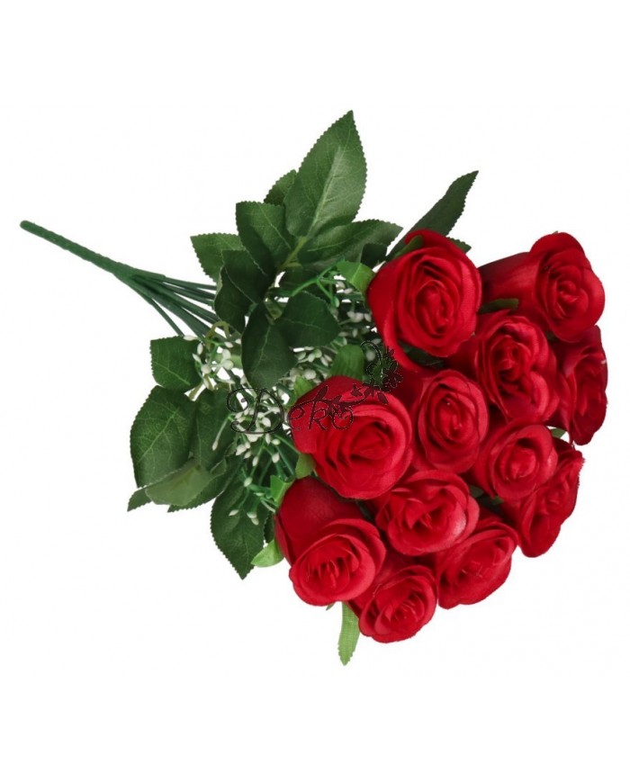 SZTUCZNE KWIATY ROŚLINY RÓŻA RÓŻE BUKIET GĘSTY XXL