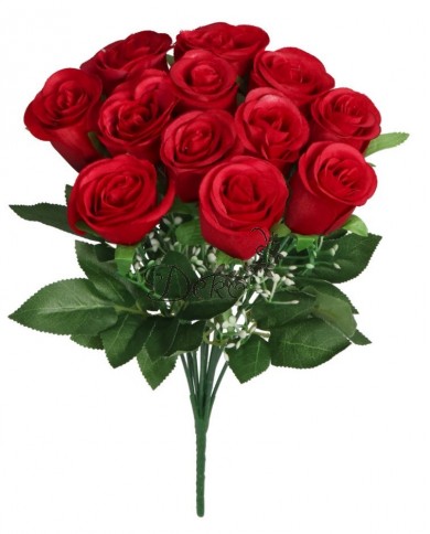 SZTUCZNE KWIATY ROŚLINY RÓŻA RÓŻE BUKIET GĘSTY XXL