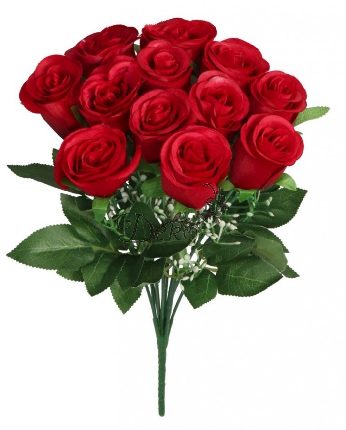 SZTUCZNE KWIATY ROŚLINY RÓŻA RÓŻE BUKIET GĘSTY XXL
