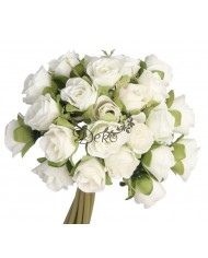 SZTUCZNE KWIATY ROŚLINY RÓŻA RÓŻE BUKIET GĘSTY XXL