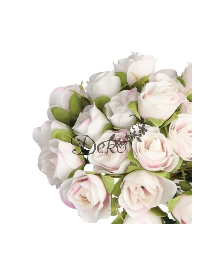 RÓŻA RÓŻE BUKIET RÓŻ SZTUCZNE KWIATY 28CM 9GAŁ.PREMIUM