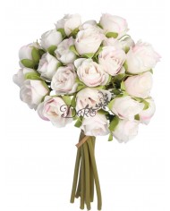 RÓŻA RÓŻE BUKIET RÓŻ SZTUCZNE KWIATY 28CM 9GAŁ.PREMIUM