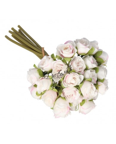 RÓŻA RÓŻE BUKIET RÓŻ SZTUCZNE KWIATY 28CM 9GAŁ.PREMIUM