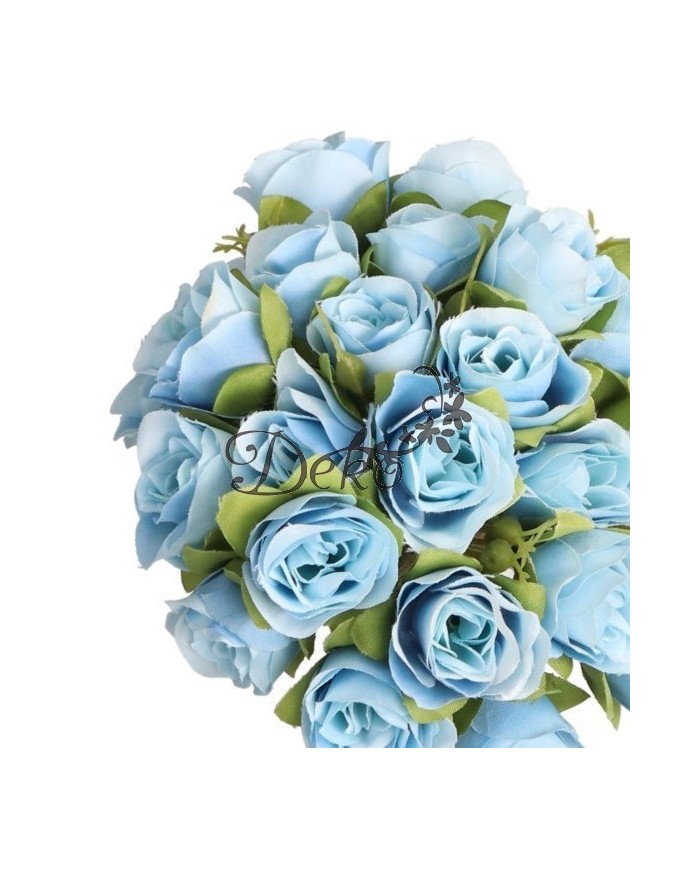 RÓŻA RÓŻE BUKIET RÓŻ SZTUCZNE KWIATY 28CM 9GAŁ.PREMIUM