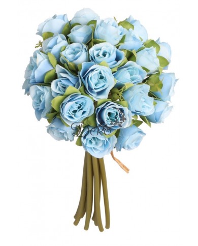 RÓŻA RÓŻE BUKIET RÓŻ SZTUCZNE KWIATY 28CM 9GAŁ.PREMIUM