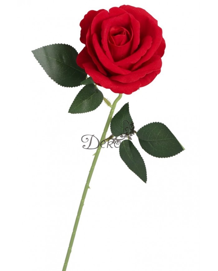 RÓŻA WELUROWA JAK ŻYWA SZTUCZNE KWIATY RÓŻE 50CM