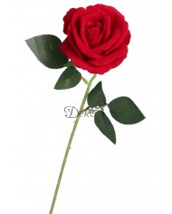 RÓŻA WELUROWA JAK ŻYWA SZTUCZNE KWIATY RÓŻE 50CM