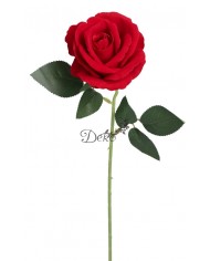 RÓŻA WELUROWA JAK ŻYWA SZTUCZNE KWIATY RÓŻE 50CM