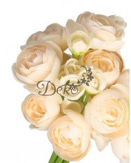 BUKIET PEŁNIK JASKRY SZTUCZNE KWIATY 29 CM 6 GAŁ PEONIA PIWONIA