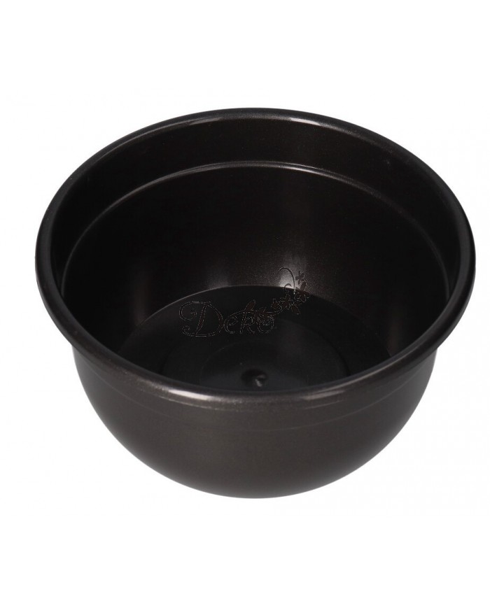 DONICZKA NA GRÓB CMENTARZ DONICA PLASTIKOWA OKRĄGŁA NA STROIK