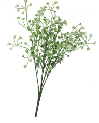 SZTUCZNE KWIATY ROŚLINY BUKIET GĘSTY GAŁĄZKI LIŚCIE 33CM