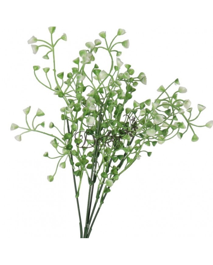 SZTUCZNE KWIATY ROŚLINY BUKIET GĘSTY GAŁĄZKI LIŚCIE 33CM