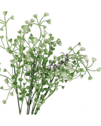 SZTUCZNE KWIATY ROŚLINY BUKIET GĘSTY GAŁĄZKI LIŚCIE 33CM