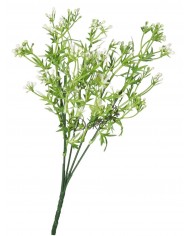 SZTUCZNE KWIATY ROŚLINY BUKIET GĘSTY GAŁĄZKI LIŚCIE 33CM