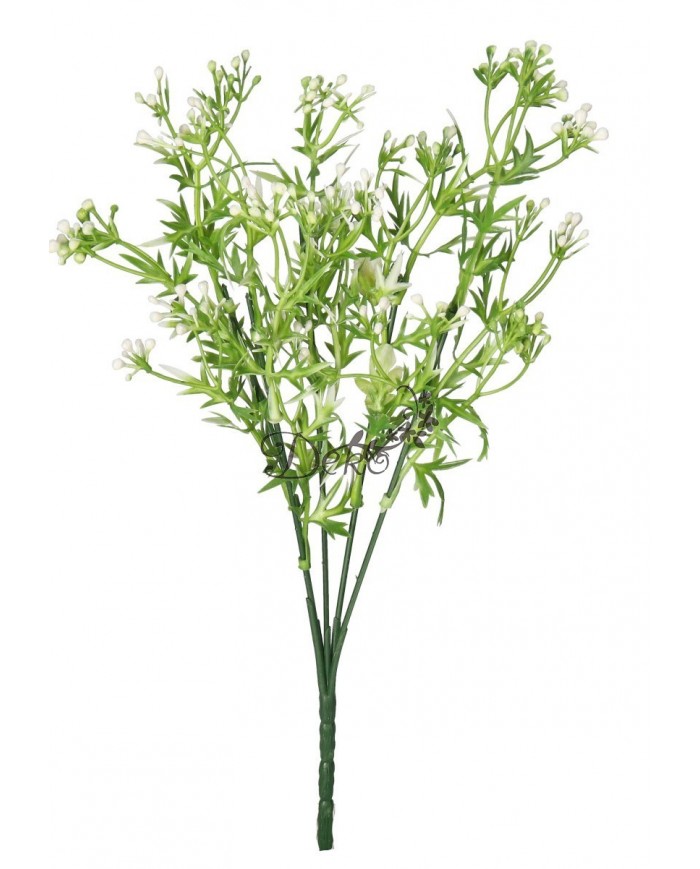 SZTUCZNE KWIATY ROŚLINY BUKIET GĘSTY GAŁĄZKI LIŚCIE 33CM