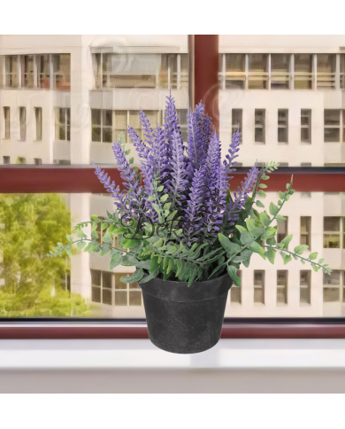 WRZOS W DONICZCE SZTUCZNE KWIATY ROŚLINY 23 CM