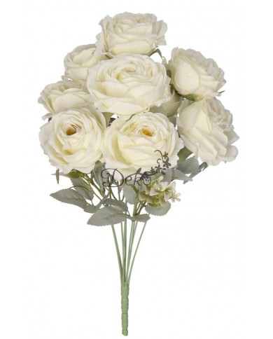 SZTUCZNE KWIATY ROŚLINY RÓŻA RÓŻE BUKIET GĘSTY XXL 50CM