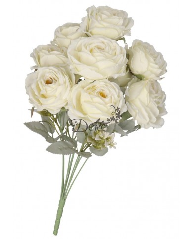 SZTUCZNE KWIATY ROŚLINY RÓŻA RÓŻE BUKIET GĘSTY XXL 50CM