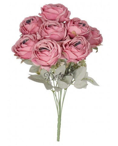SZTUCZNE KWIATY ROŚLINY RÓŻA RÓŻE BUKIET GĘSTY XXL 50CM