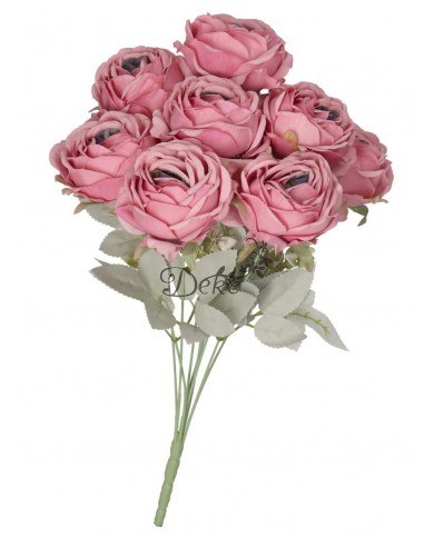 SZTUCZNE KWIATY ROŚLINY RÓŻA RÓŻE BUKIET GĘSTY XXL 50CM