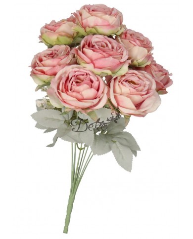 SZTUCZNE KWIATY ROŚLINY RÓŻA RÓŻE BUKIET GĘSTY XXL 50CM