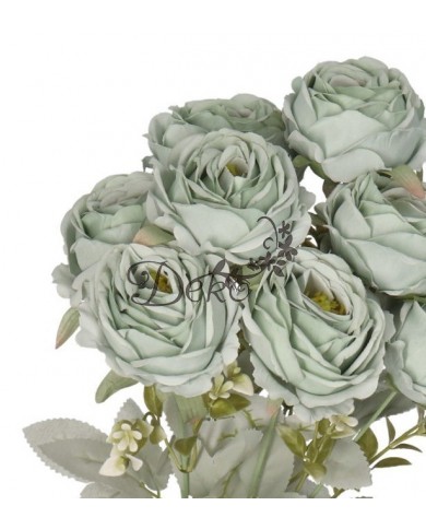 SZTUCZNE KWIATY ROŚLINY RÓŻA RÓŻE BUKIET GĘSTY XXL 50CM