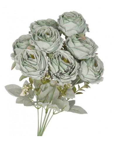 SZTUCZNE KWIATY ROŚLINY RÓŻA RÓŻE BUKIET GĘSTY XXL 50CM