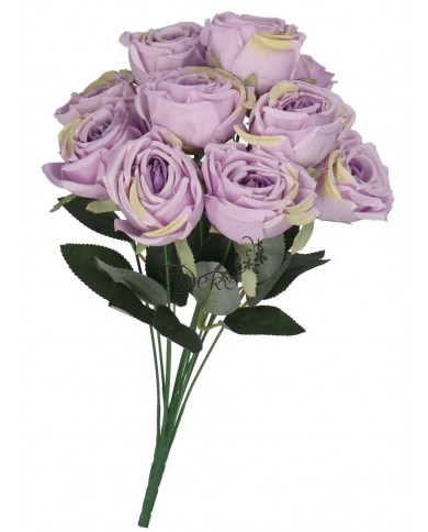 SZTUCZNE KWIATY ROŚLINY RÓŻA RÓŻE BUKIET GĘSTY XXL 50CM