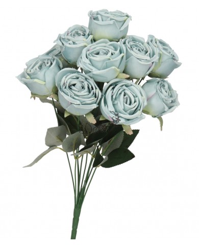 SZTUCZNE KWIATY ROŚLINY RÓŻA RÓŻE BUKIET GĘSTY XXL 50CM