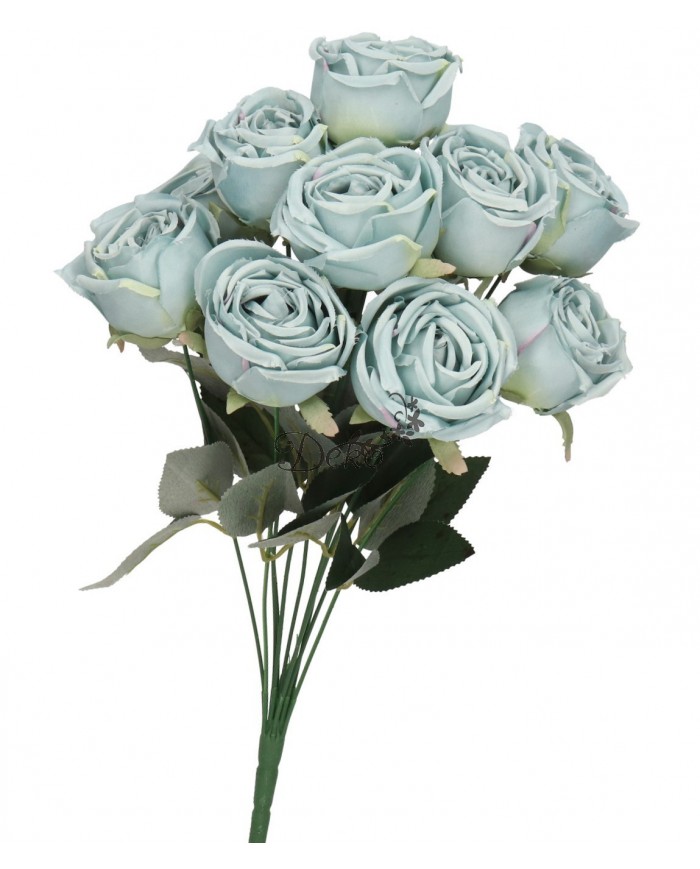 SZTUCZNE KWIATY ROŚLINY RÓŻA RÓŻE BUKIET GĘSTY XXL 50CM