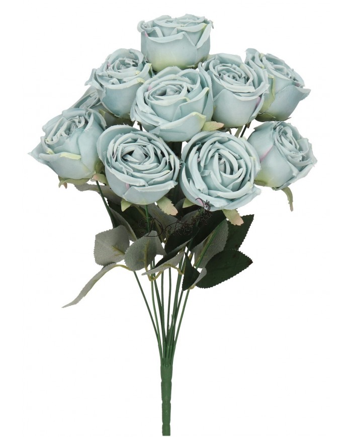 SZTUCZNE KWIATY ROŚLINY RÓŻA RÓŻE BUKIET GĘSTY XXL 50CM