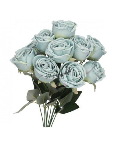 SZTUCZNE KWIATY ROŚLINY RÓŻA RÓŻE BUKIET GĘSTY XXL 50CM