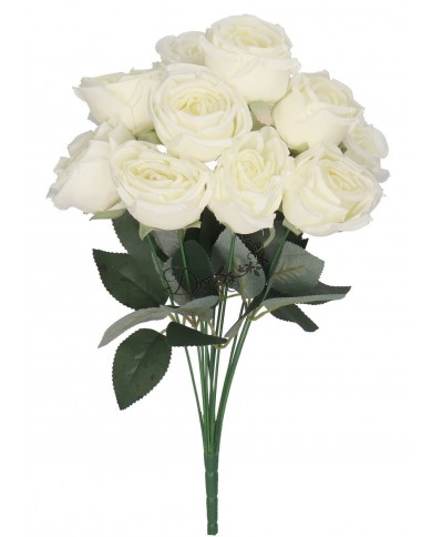 SZTUCZNE KWIATY ROŚLINY RÓŻA RÓŻE BUKIET GĘSTY XXL 50CM