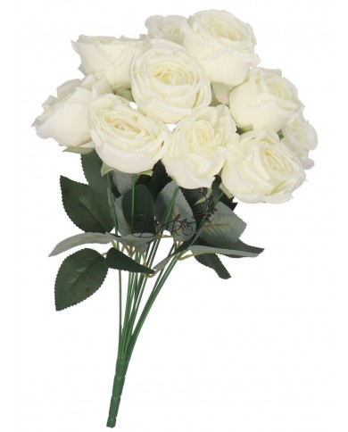 SZTUCZNE KWIATY ROŚLINY RÓŻA RÓŻE BUKIET GĘSTY XXL 50CM