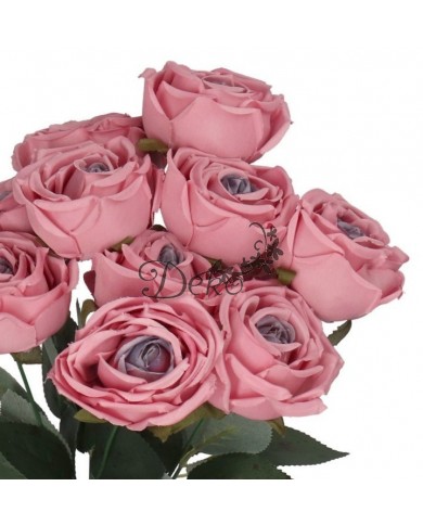 SZTUCZNE KWIATY ROŚLINY RÓŻA RÓŻE BUKIET GĘSTY XXL 50CM