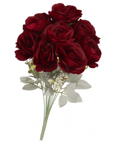 SZTUCZNE KWIATY ROŚLINY RÓŻA RÓŻE BUKIET GĘSTY XXL 50CM