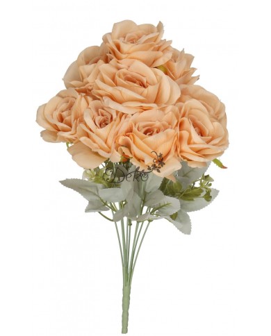 SZTUCZNE KWIATY ROŚLINY RÓŻA RÓŻE BUKIET GĘSTY XXL 50CM