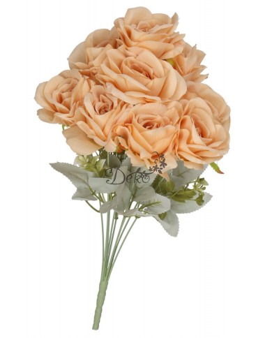 SZTUCZNE KWIATY ROŚLINY RÓŻA RÓŻE BUKIET GĘSTY XXL 50CM