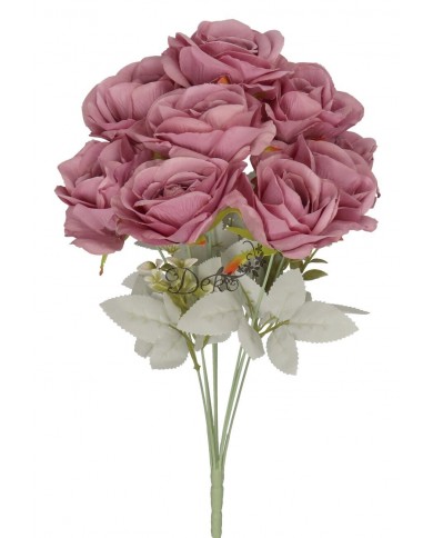 SZTUCZNE KWIATY ROŚLINY RÓŻA RÓŻE BUKIET GĘSTY XXL 50CM