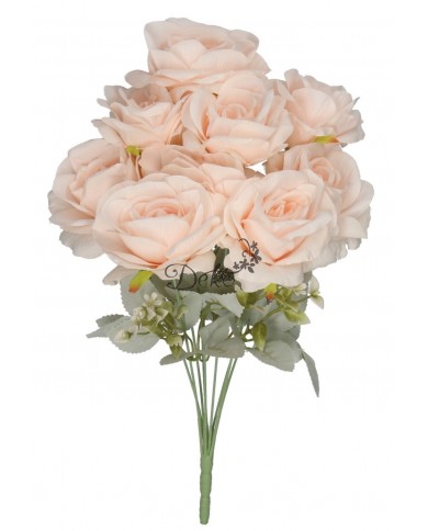 SZTUCZNE KWIATY ROŚLINY RÓŻA RÓŻE BUKIET GĘSTY XXL 50CM