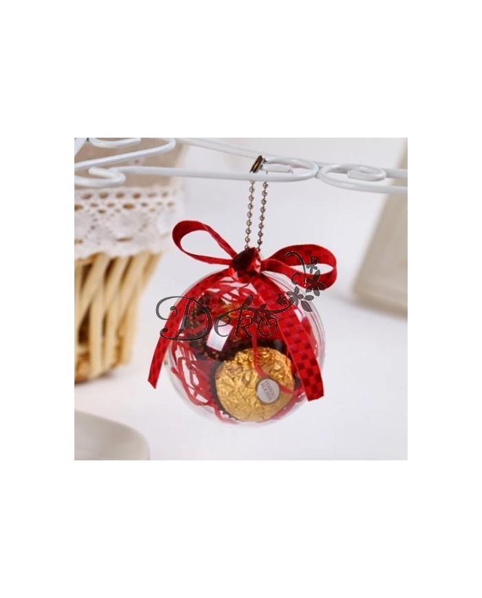 BOMBKA AKRYLOWA 12 CM - KULA PLASTIKOWA DECOUPAG