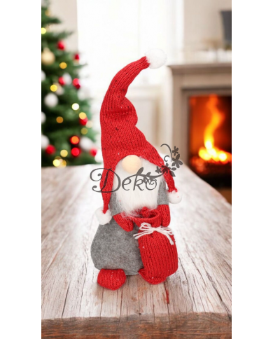 SKRZAT KRASNAL MIKOŁAJ Z WORKIEM ŚWIĄTECZNY DUŻY