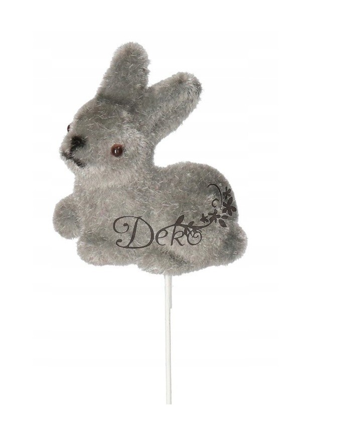 ZAJĄC ZAJĄCZEK WIELKANOCNY FLOKOWANY FIGURKA PIK