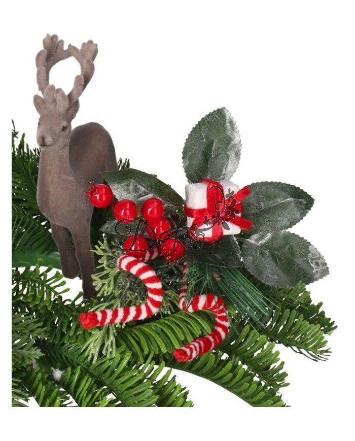 GAŁĄZKA DEKORACYJNA IGLIWIE SZYSZKI DO STROIKA 22CM