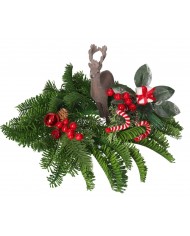 GAŁĄZKA DEKORACYJNA IGLIWIE SZYSZKI DO STROIKA 22CM