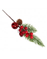 GAŁĄZKA DEKORACYJNA IGLIWIE SZYSZKI DO STROIKA 27CM